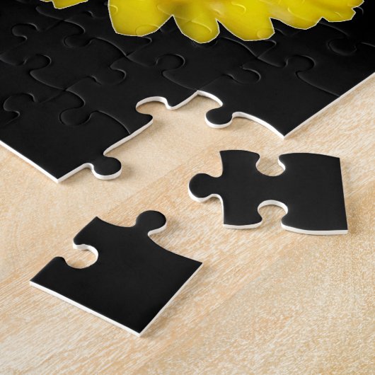 Fluorescent Yellow Marigold Puzzle Legpuzzel (Zijkant)