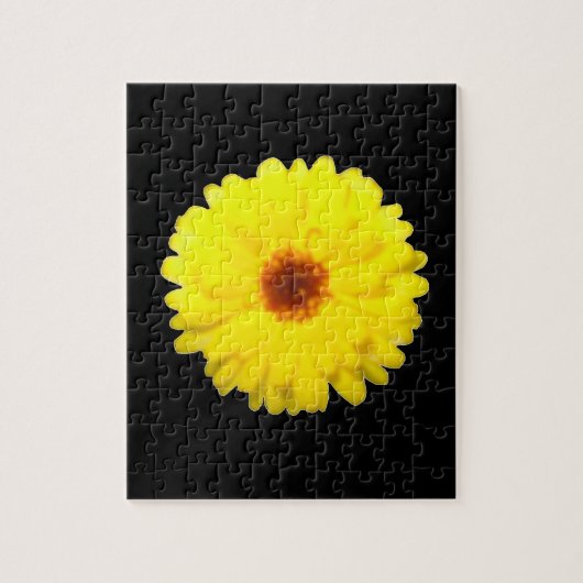 Fluorescent Yellow Marigold Puzzle Legpuzzel (Verticaal)
