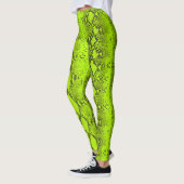 Fluorescent Yellow Snake Skin Leggings (Links)