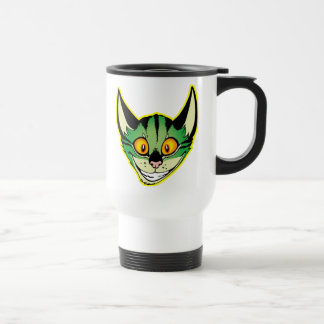 Fluorescente Cartoon Cat Commuter Mok