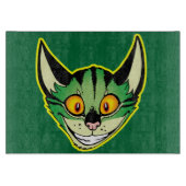Fluorescente Cartoon Cat Cutting Board Snijplank (Voorkant)