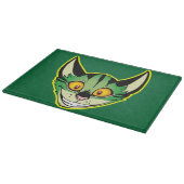 Fluorescente Cartoon Cat Cutting Board Snijplank (Hoek)