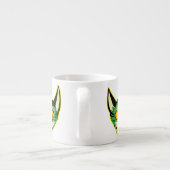 Fluorescente Cartoon Cat Espresso Mok (Achterkant)