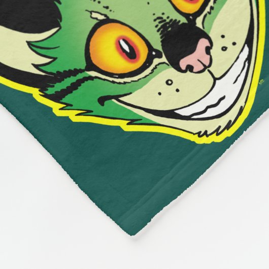 Fluorescente Cartoon Cat Fleece (Hoek)