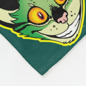 Fluorescente Cartoon Cat Fleece Deken (Hoek)
