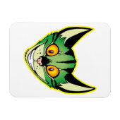 Fluorescente Cartoon Cat Flexible Magnet Magneet (Horizontaal)