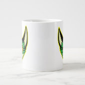 Fluorescente Cartoon Cat Jumbo Mok (Voorkant)