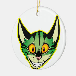Fluorescente Cartoon Cat Ornament