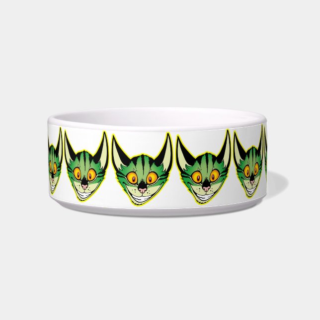Fluorescente Cartoon Cat Pet Bowl Voerbakje (Rechts)
