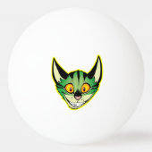 Fluorescente Cartoon Cat Ping Pong Ball (Voorkant)