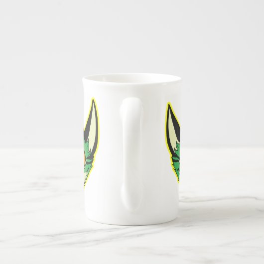 Fluorescente Cartoon Kat Bone China Mok (Achterkant)