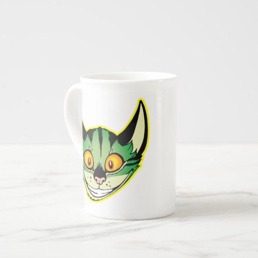 Fluorescente Cartoon Kat Bone China Mok (Links)