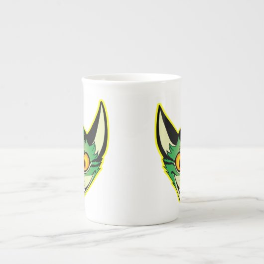 Fluorescente Cartoon Kat Bone China Mok (Voorkant)