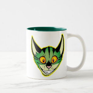 Fluorescente Cartoon Kat Kop