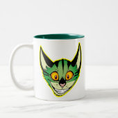 Fluorescente Cartoon Kat Kop (Links)