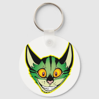 Fluorescente Cartoon Kat Sleutelhanger