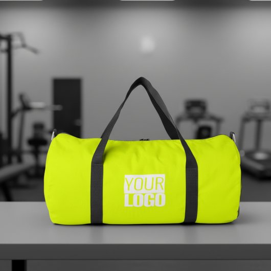 fluorescente gele kleur - logo toevoegen plunjezak
