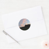 Fluorescente Hemel Ronde Sticker (Envelop)