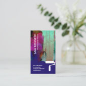 Fluorescente muur van schilder Nieuwe Brick-muur Visitekaartje (Staand voorkant)