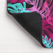 Fluorescente tropische palmbladeren muismat (Hoek)