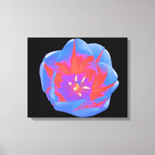 Fluorescente Tulp Canvasprint Canvas Afdruk (Voorkant)