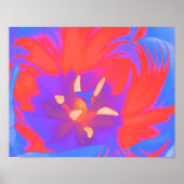 Fluorescente Tulp Poster (Voorkant)