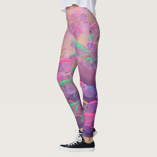 Fluorescente vis in het zee leggings (Links)