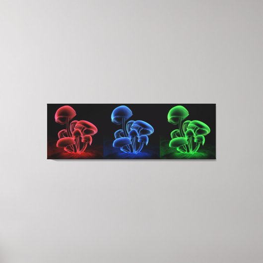 Fluorescentie-tryptiek Canvas Afdruk (Voorkant)
