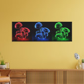 Fluorescentie-tryptiek Canvas Afdruk (Insitu (Woonkamer))