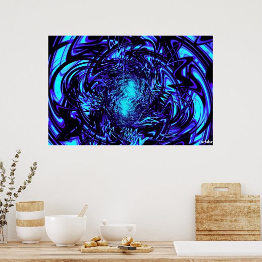 Fluorescentiescanvas/Poster afdrukken Poster (Keuken)