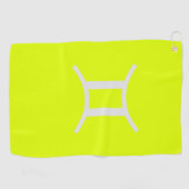 fluorescerend geel - Gemini golfhanddoek (Horizontaal)