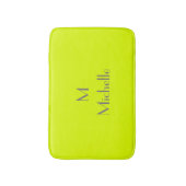 fluorescerend geel - gepersonaliseerd badmat (Voorkant Verticaal)