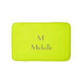 fluorescerend geel - gepersonaliseerd badmat (Voorkant)