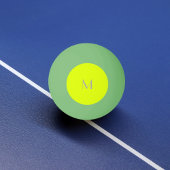 fluorescerend geel - monogram toevoegen pingpongbal