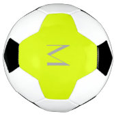 fluorescerend geel - monogram toevoegen voetbal (Gedraaid)