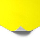 Fluorescerend Geel Poster (Hoek)