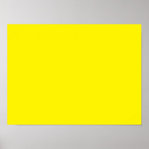 Fluorescerend Geel Poster