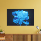 Fluorescerend gips of seleniet gefotografeerd onde canvas afdruk (Insitu (Woonkamer))