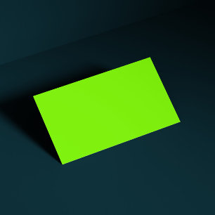 fluorescerend groen - blanco visitekaartje