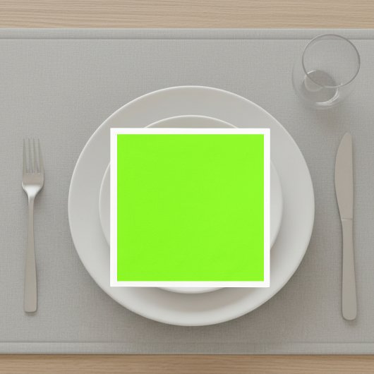fluorescerend groen -blank  servet