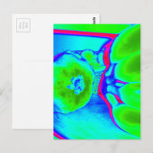 fluorescerend groen briefkaart (Voorkant / Achterkant)