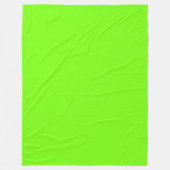 Fluorescerend groen fleece deken (Voorkant)