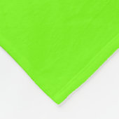 Fluorescerend groen fleece deken (Hoek)
