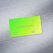 fluorescerend groen-gele gradiënt magnetisch visitekaartje (Voorbeeld)