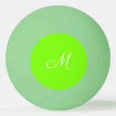 fluorescerend groen - monogrammen pingpongbal (Voorkant)