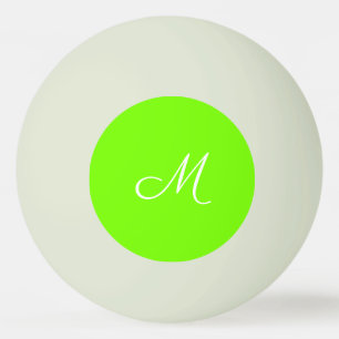 fluorescerend groen - monogrammen pingpongbal