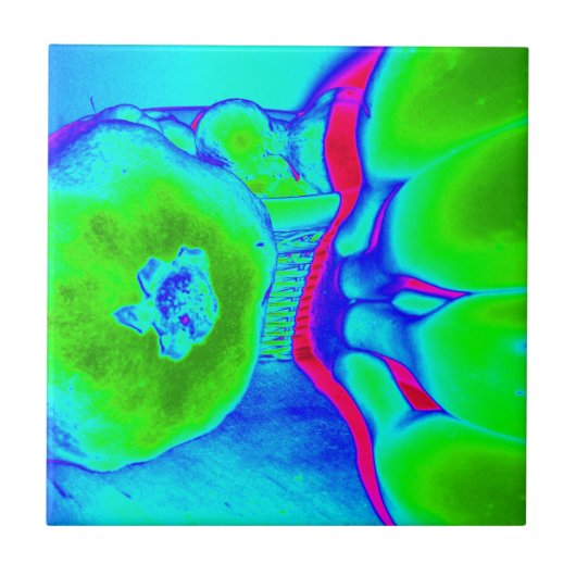 fluorescerend groen tegeltje (Voorkant)