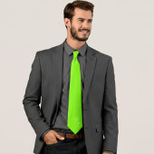 Fluorescerend groen - uw monogrammen stropdas