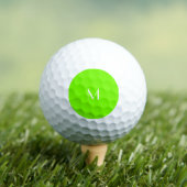 fluorescerend groen - voeg monogram toe golfballen (Insitu Shirt)