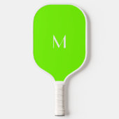 fluorescerend groen - voeg monogram toe pickleball paddle (Voorkant)